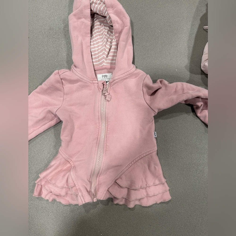 Little sleepies Mauve Blush Peplum Hoodie 2T